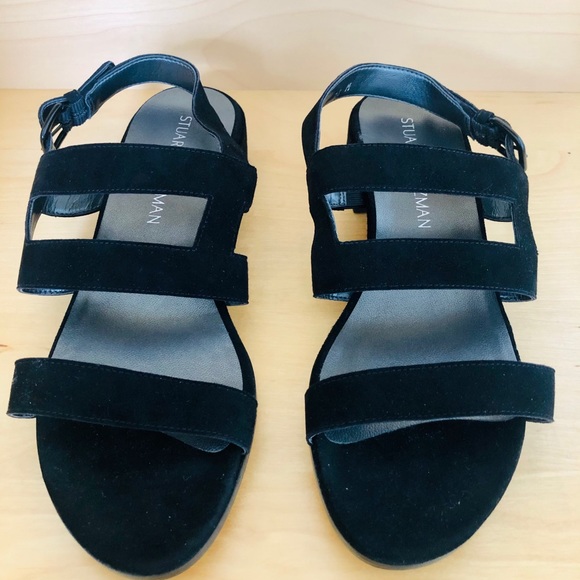 Stuart weitzman black sandals - Picture 2 of 4